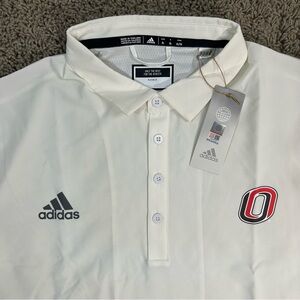 NWT $79🔥Adidas Men's XL Stadium Coaches Sustainable White Polo Button Shirt